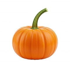 Obraz premium Orange gourd with green stem isolated on a transparent background