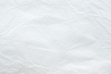Abstract white crumpled and creased recycle paper texture background