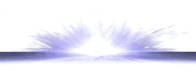 Light burst, radiant purple light effect on white background