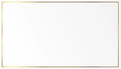 Elegant, thin gold line border on white background,   abstract,  backdrop