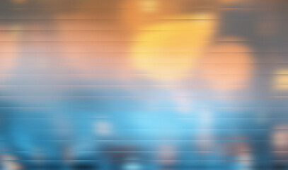 Blue, Orange Yellow Abstract Background – Horizontal Gradient Motion Blur Texture Glow Design