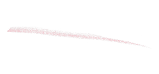 Hand drawn pink pencil lines, circles, stripes and squiggly lines on transparent background.