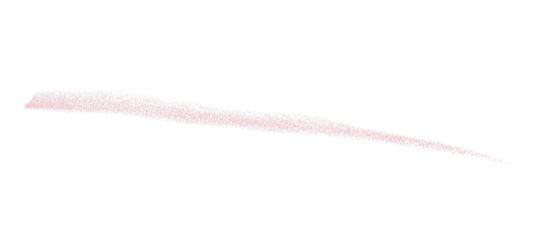 Hand drawn pink pencil lines, circles, stripes and squiggly lines on transparent background.