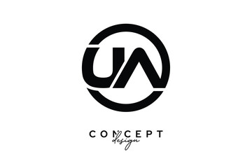 UA Creative Circle Monogram Logo Design – Modern Branding Concept