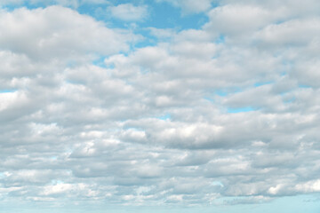 Weather cloudscape. Sky filled with cloud. Overcast scene. Cloudy sky view. Cloud drifting. Cloudy...