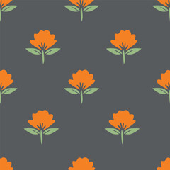 autumn leaves seamless pattern