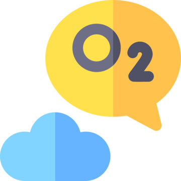Oxygen Gas Molecule Icon