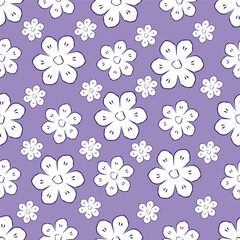 seamless pattern with flowers
