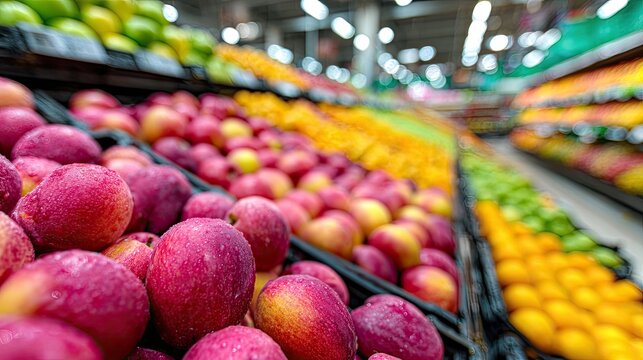 Fresh produce displays in a grocery aisle (1)