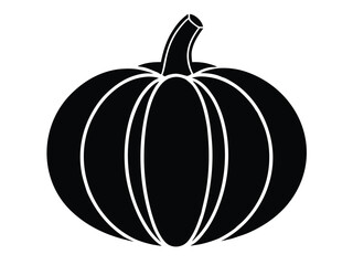 pumpkin silhouette vector icon