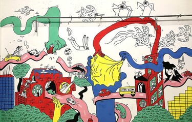 graffiti on the wall