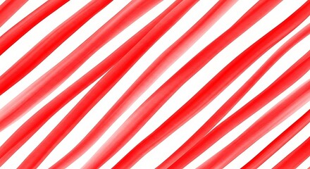 Fototapeta premium Illustration of red watercolor stripes on a white background