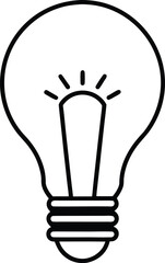 smart light bulb icon illustration on transparent background