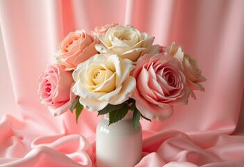 Pink and Cream Roses