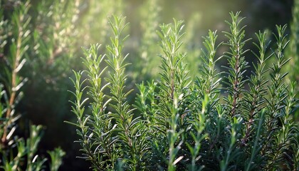 Obraz premium Rosemary Bunches Rosemary Wild Plant Background