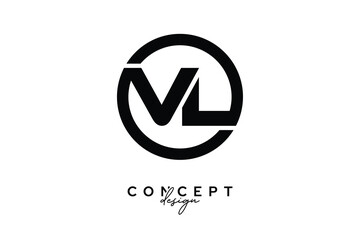 VL Creative Circle Monogram Logo Design – Modern Branding Concept