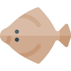 Turbot Vector Icon