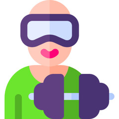 Virtual Trainer Vector Icon