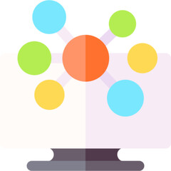 Virtual Education Lab Vector Icon