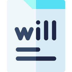 Inheritance Will Vector Icon