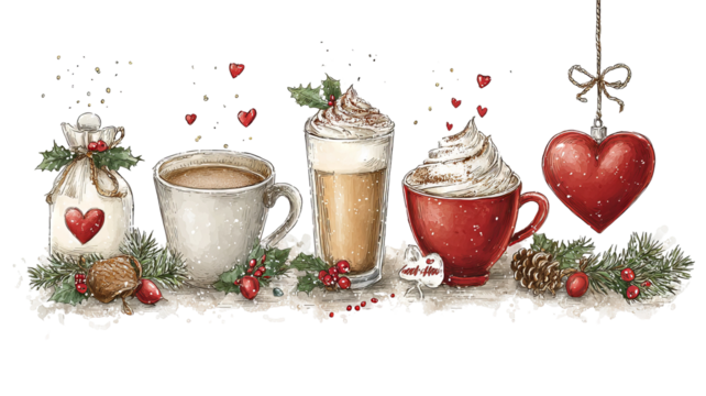 Colorful festive holiday cookies set png, isolated high resolution cutout elements, gingerbread stars hearts trees snowflakes and candy shapes for christmas cards banners packaging stickers design