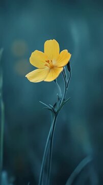 A yellow flower with green leaves in the background