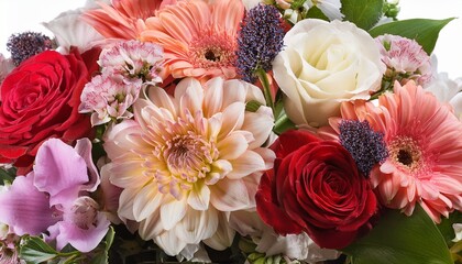 Flower Cluster Bunch Of Different Flowers