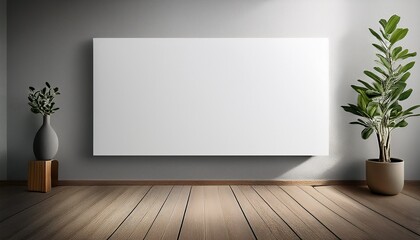 Empty White Poster For Minimalist Advertising And Promotional Display