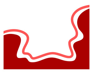 Abstract Wavy Background with Smooth Gradient Curves. Fluid Minimal Shapes for Modern Digital Design Template