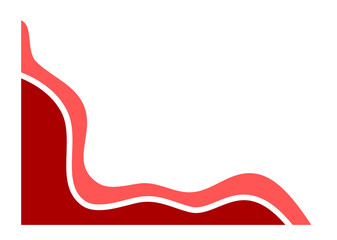 Abstract Wavy Background with Smooth Gradient Curves. Fluid Minimal Shapes for Modern Digital Design Template