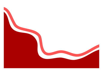 Abstract Wavy Background with Smooth Gradient Curves. Fluid Minimal Shapes for Modern Digital Design Template