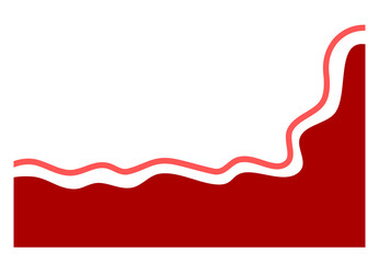 Abstract Wavy Background with Smooth Gradient Curves. Fluid Minimal Shapes for Modern Digital Design Template