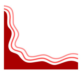 Abstract Wavy Background with Smooth Gradient Curves. Fluid Minimal Shapes for Modern Digital Design Template