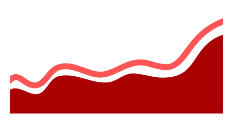 Abstract Wavy Background with Smooth Gradient Curves. Fluid Minimal Shapes for Modern Digital Design Template