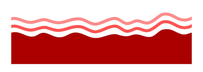 Abstract Wavy Background with Smooth Gradient Curves. Fluid Minimal Shapes for Modern Digital Design Template