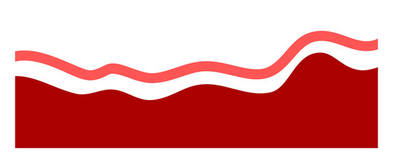 Abstract Wavy Background with Smooth Gradient Curves. Fluid Minimal Shapes for Modern Digital Design Template