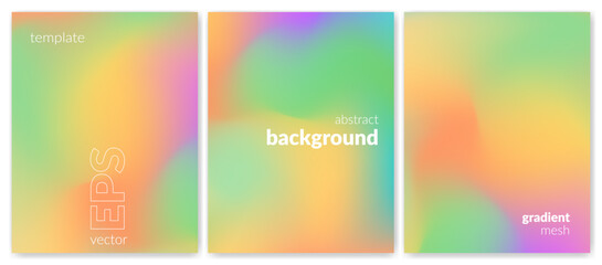 A vibrant abstract background with a gradient of colors transitioning from green to yellow and orange. The colors blend seamlessly, creating a soft effect. A simple composition of hues interaction.
