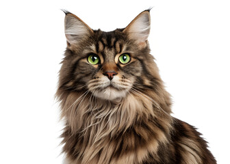 Obraz premium maine coon cat on Transparent Background