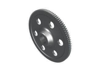 Precision 3D Rendered Silver Worm Gear, High-Resolution Metallic Mechanical Engineering Component, Ideal for Industrial Power Transmission, Modern Automation and Robotics, Isolated Transparent PNG