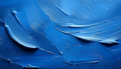 Obraz premium Blue Paint Texture On A Canvas Surface As A Background