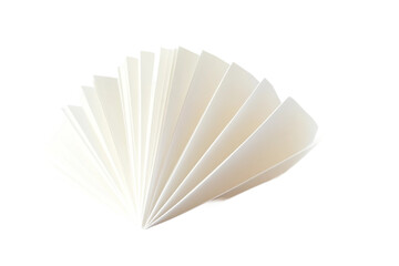 Realistic folded paper corner isolated on transparent background