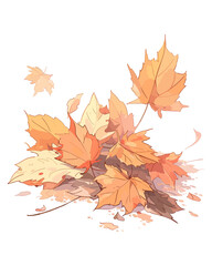 Autumn Leaves Vector Border Design – Seamless Fall Season Foliage Illustration with Maple, Oak, and Forest Leaves for Seasonal Posters, Greeting Cards, Flyers, and Invitation Templates