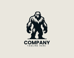 Abominable Snowman vector logo illustration