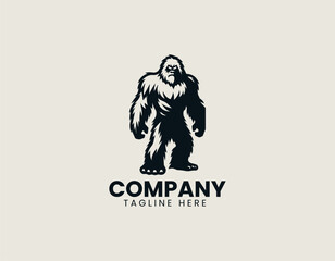 Abominable Snowman vector logo illustration