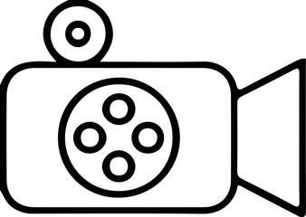 Video Camera Icon – Movie Recorder Symbol