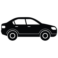 car vector icon on white background