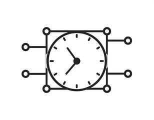 Simple clock connected to a network
