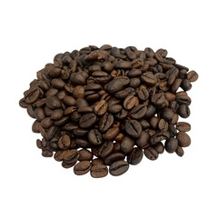 coffee beans on white background