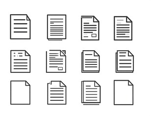 Simple document icons