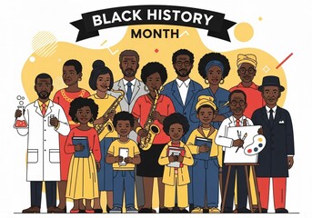 Black History Month Celebration with Diverse Professionals 